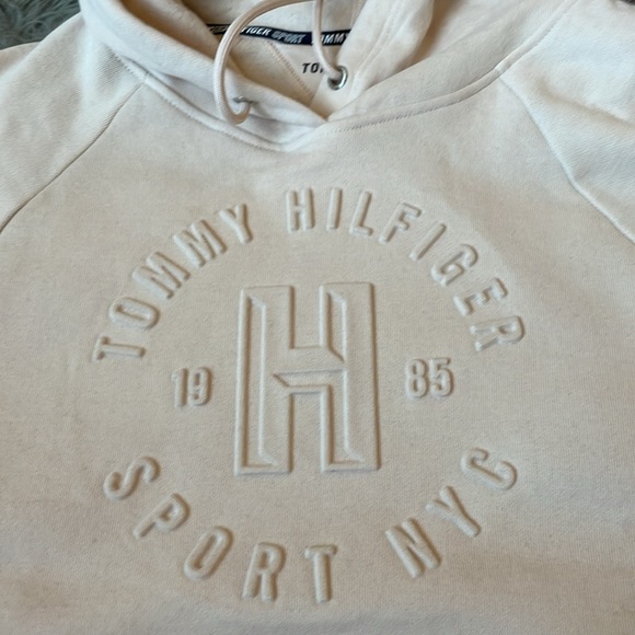 Tommy Hilfiger Fleece Hoodie Sweatshirt Sz XS, Color Pebble - Picture 3 of 9